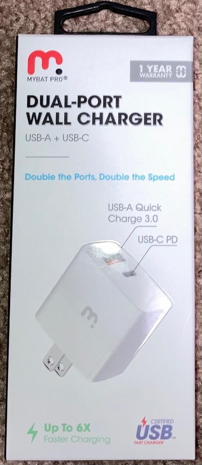 Mybat pro -Dual-port fast wall charger