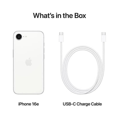 Apple iPhone 16e – 128GB | White | Cricket Wireless